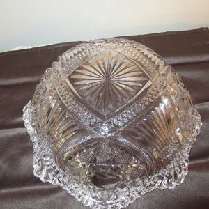 Vintage Duncan & Miller Stirred Loop Clear Star & Fan pattern
